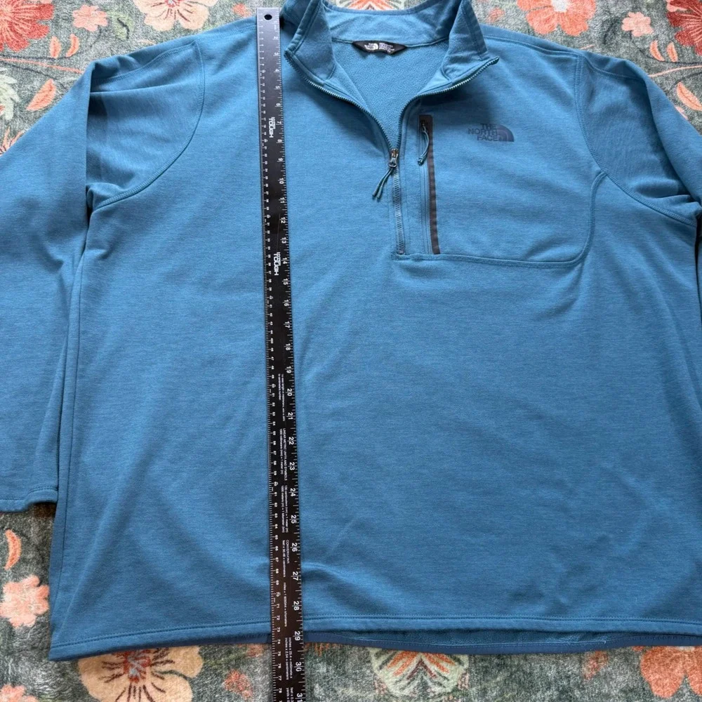 The North Face Mens Canyonlands 1/2 Zip Pullover Blue Fleece XXXL‎